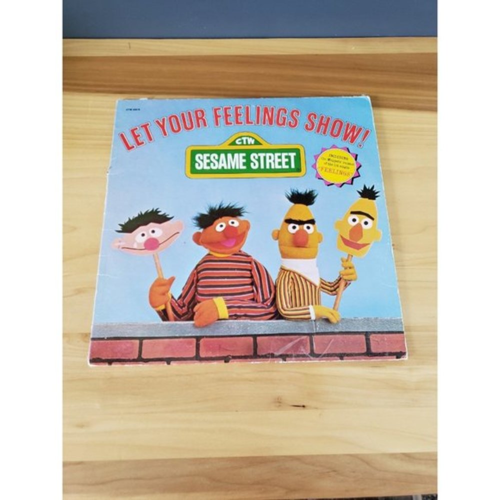 1977 Sesame Street Let Your Feelings Show 33 1/2 LP Vinyl